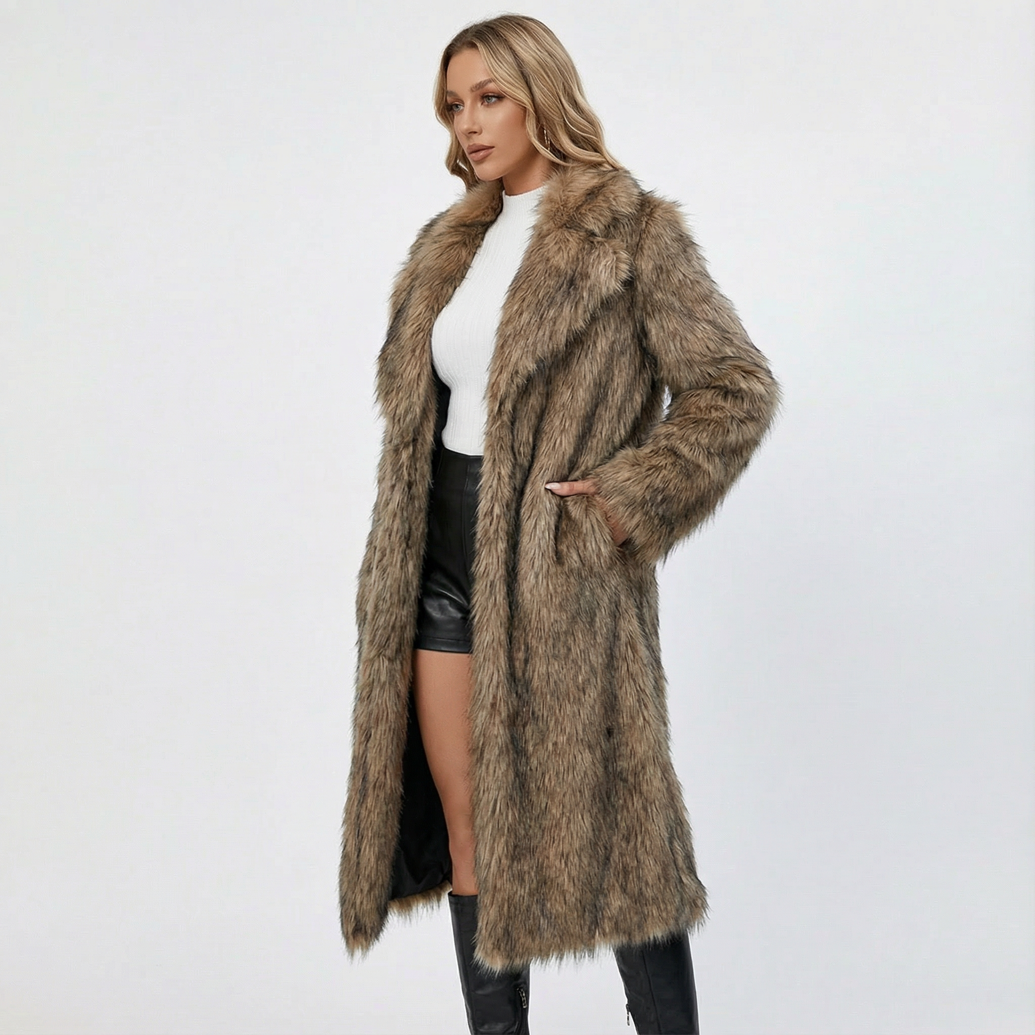 WinterLux Fellmantel