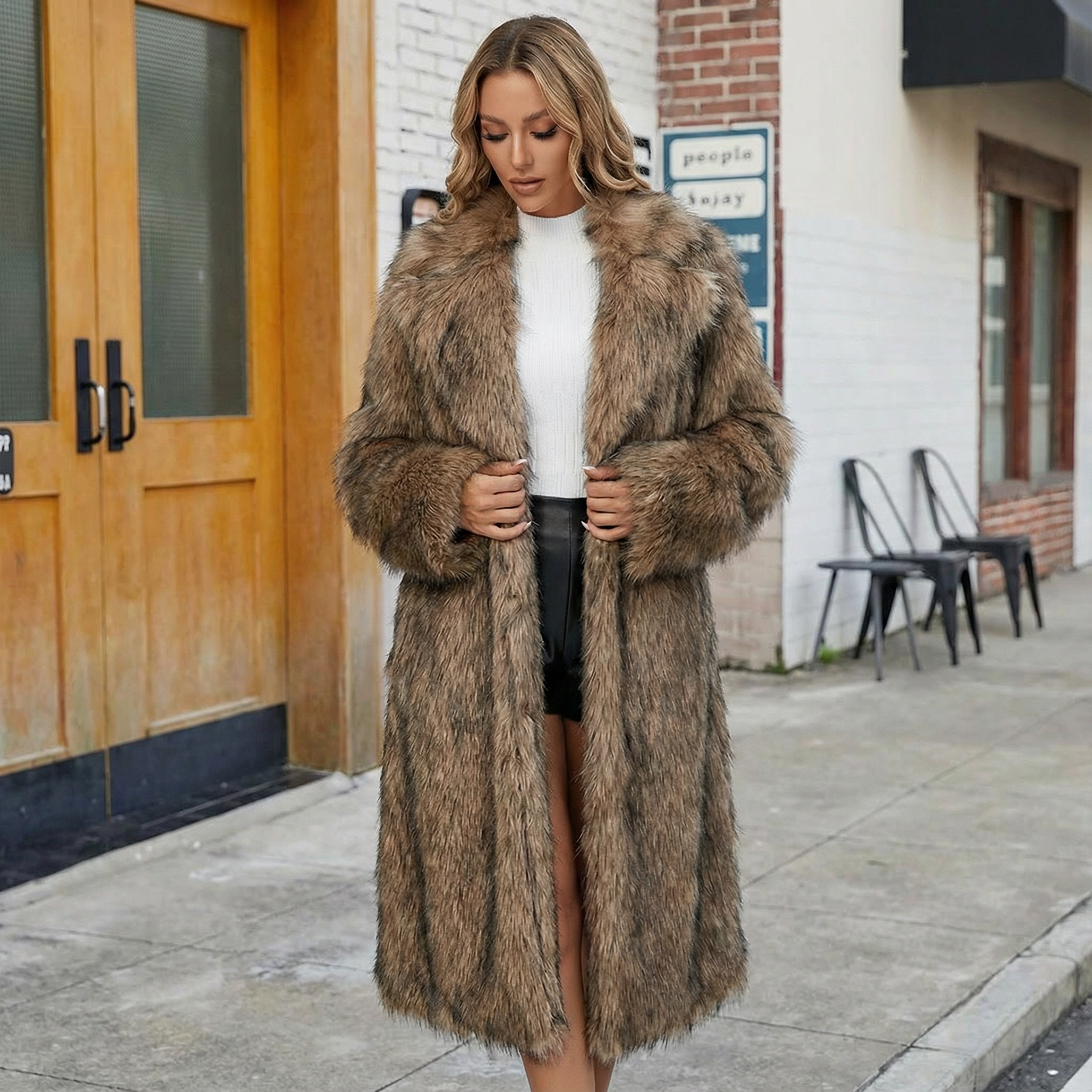 WinterLux Fellmantel