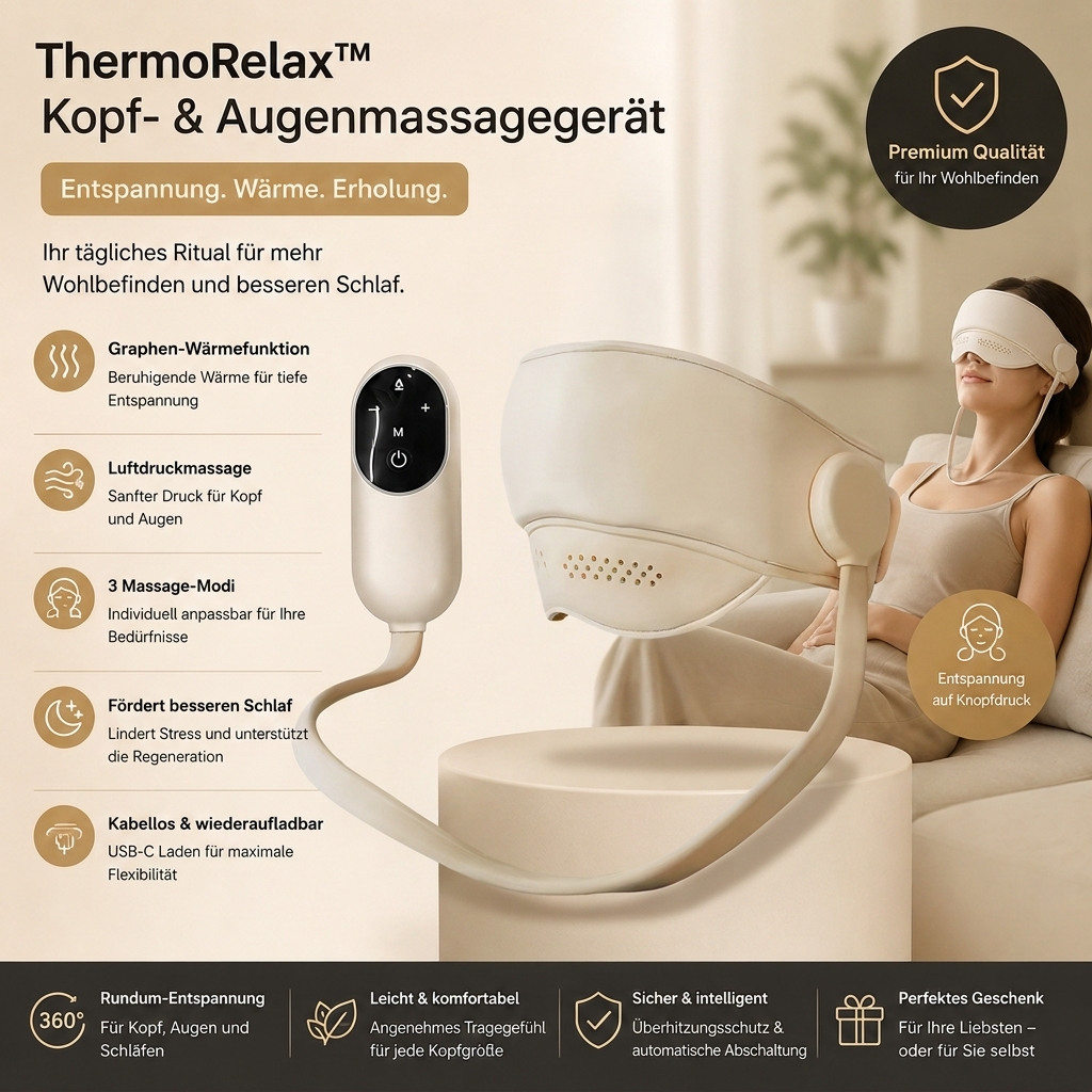 ThermoRelax™ Kopf- & Augenmassagegerät