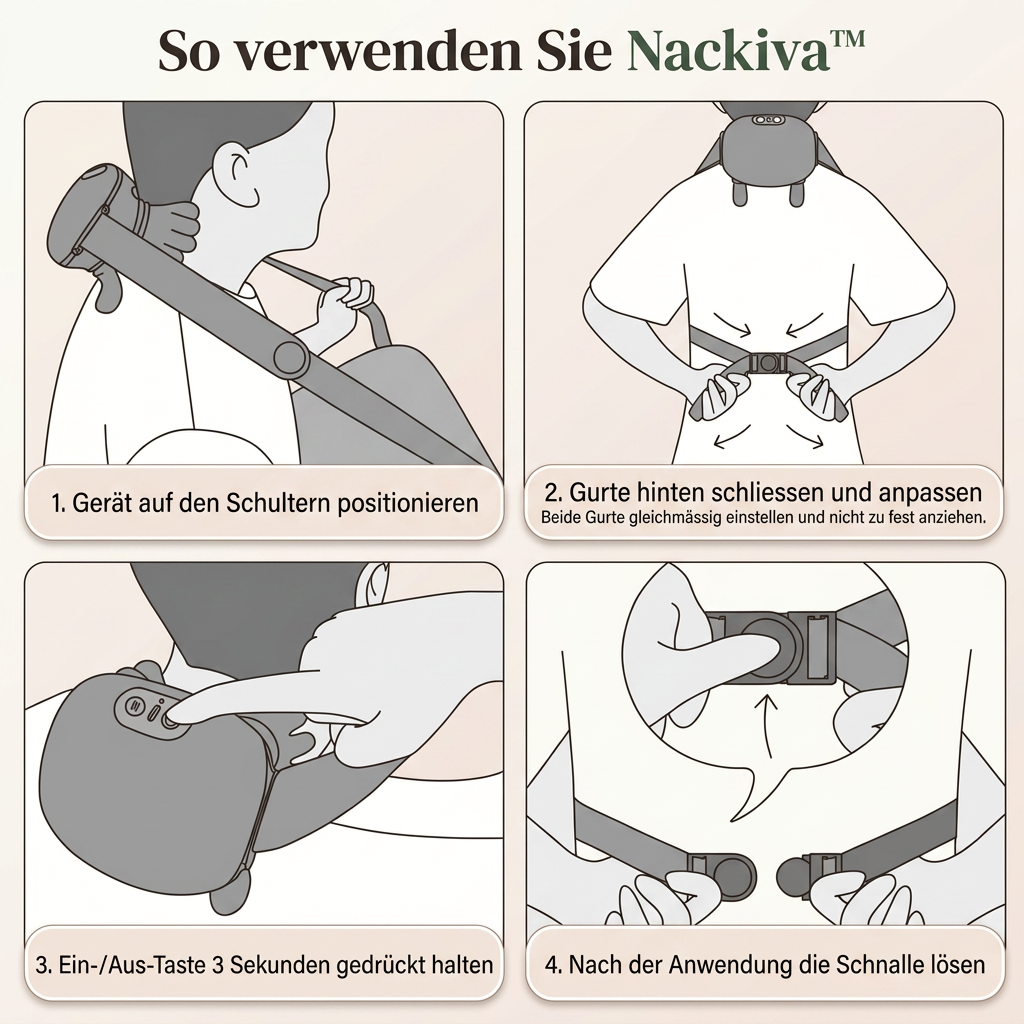Nackiva™ Nackenmassage wie von Hand