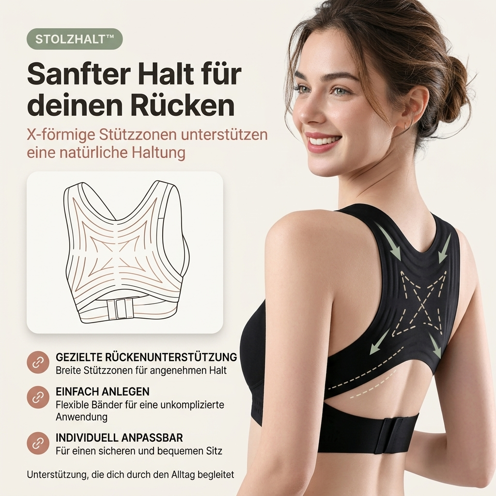 Stolzhalt™ | Nahtloser Komfort-BH mit Rückenstütze