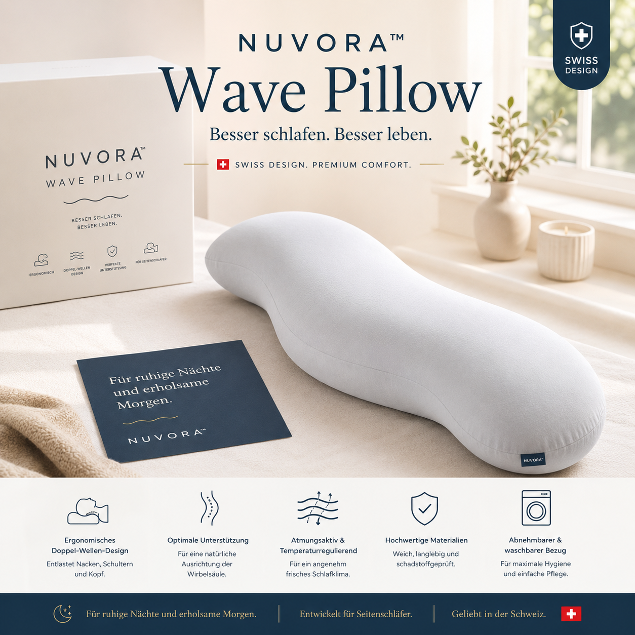 Nuvora™ Wave Pillow