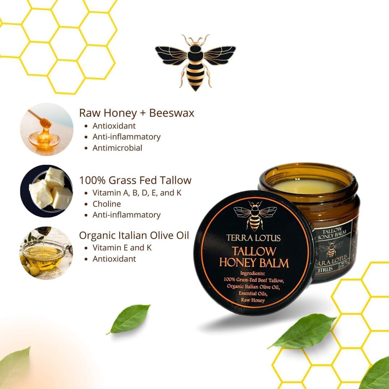 Tallow & Honey Balm